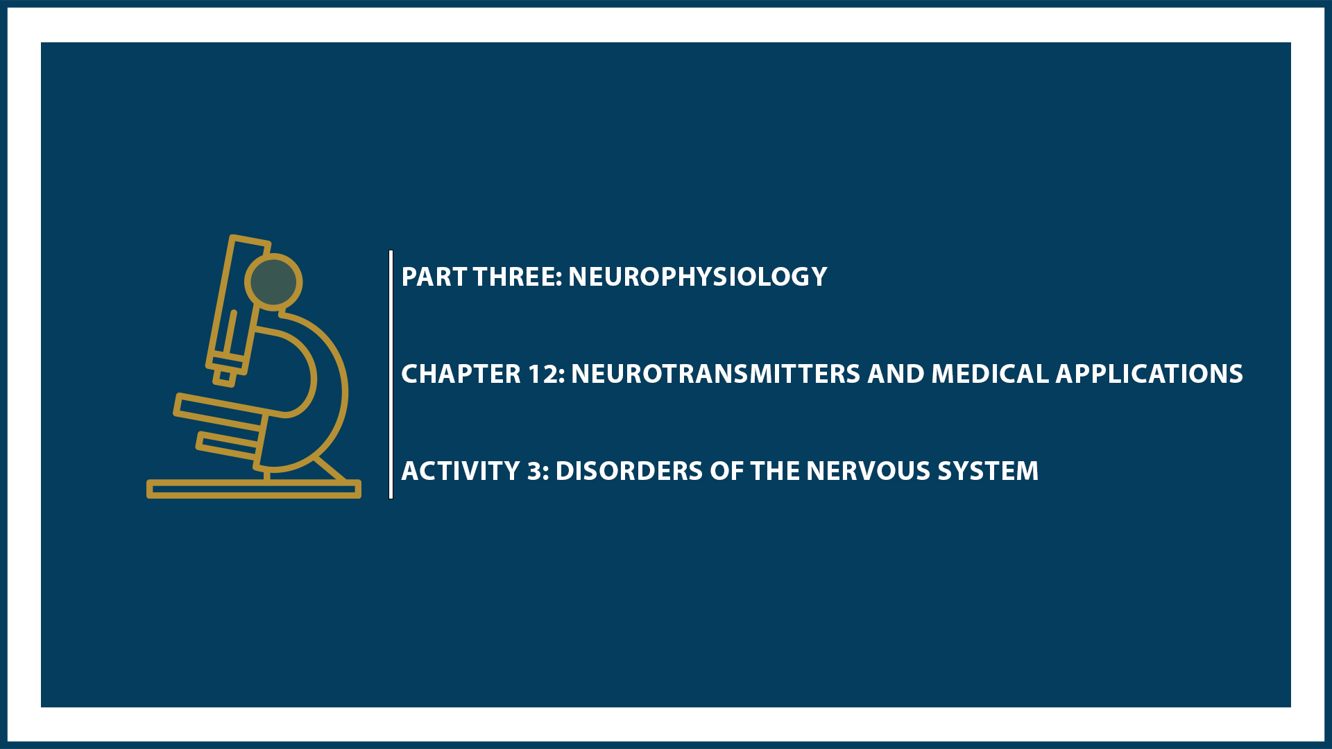 Unit Three: (Suspended part) Chapter 12 - Document 3: Disorders of the nervous system